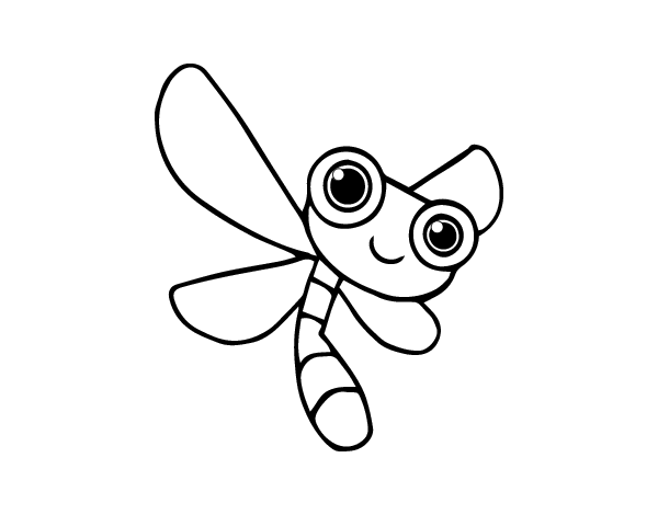 Disegno da colorare: Libellula (Animali) #9998 - Pagine da Colorare Stampabili Gratuite