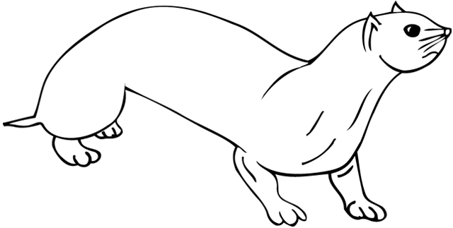 Disegno da colorare: Lontra (Animali) #10663 - Pagine da Colorare Stampabili Gratuite