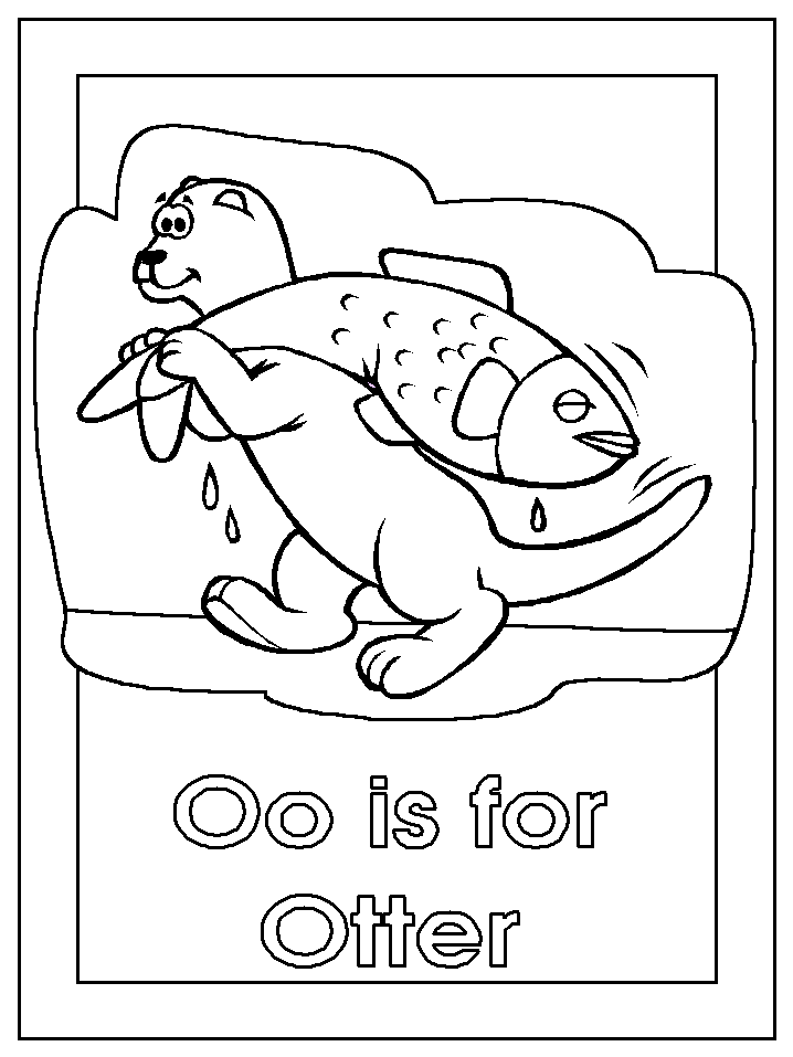 Disegno da colorare: Lontra (Animali) #10719 - Pagine da Colorare Stampabili Gratuite