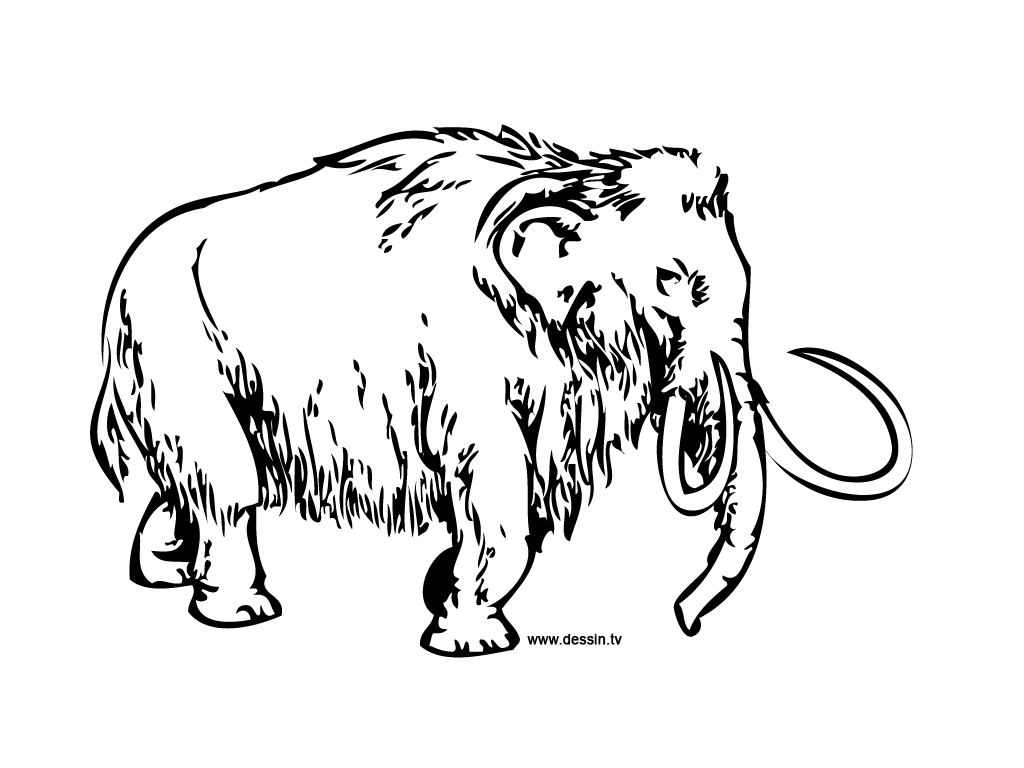 Disegno da colorare: Mammut (Animali) #19175 - Pagine da Colorare Stampabili Gratuite