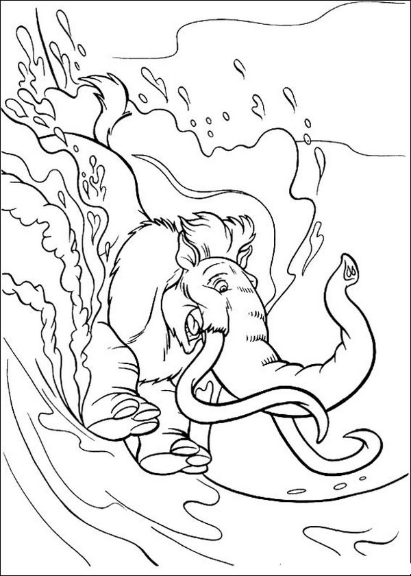 Disegno da colorare: Mammut (Animali) #19231 - Pagine da Colorare Stampabili Gratuite
