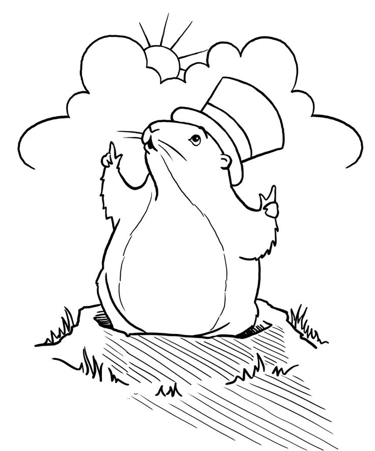 Disegno da colorare: Marmotta (Animali) #10928 - Pagine da Colorare Stampabili Gratuite