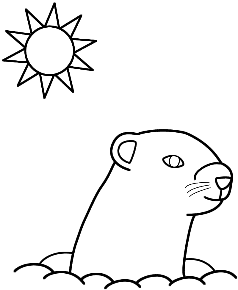 Disegno da colorare: Marmotta (Animali) #10997 - Pagine da Colorare Stampabili Gratuite