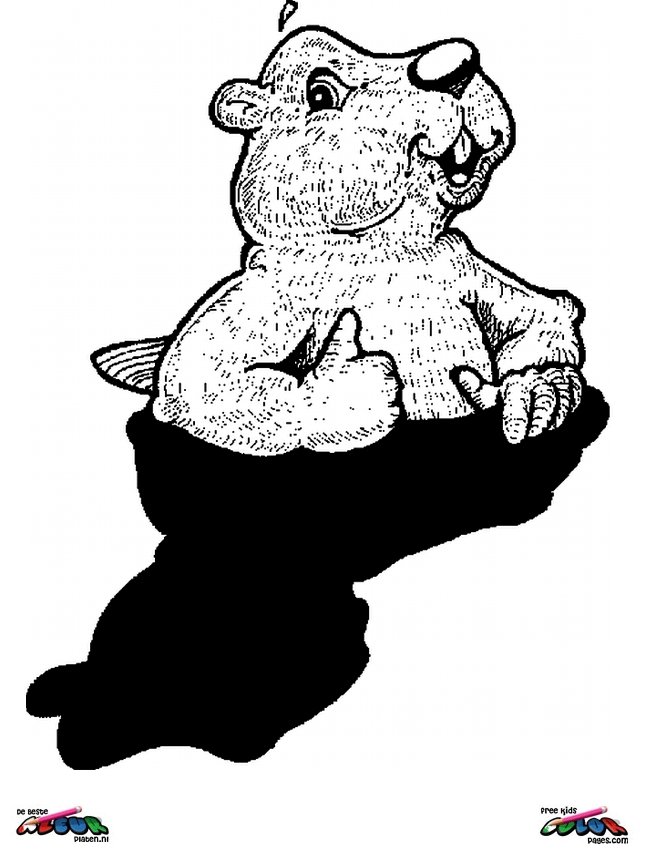 Disegno da colorare: Marmotta (Animali) #11063 - Pagine da Colorare Stampabili Gratuite