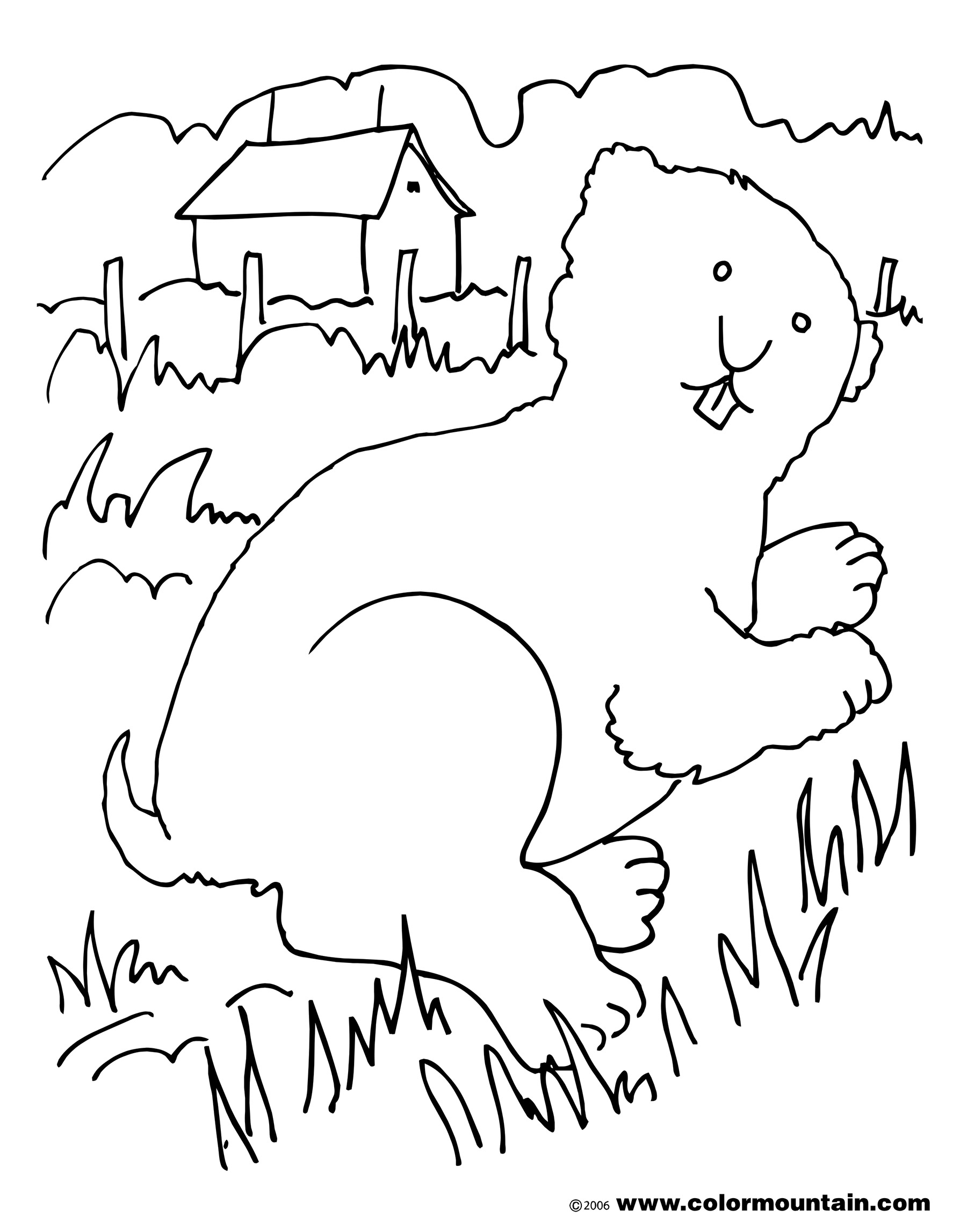 Disegno da colorare: Marmotta (Animali) #11065 - Pagine da Colorare Stampabili Gratuite