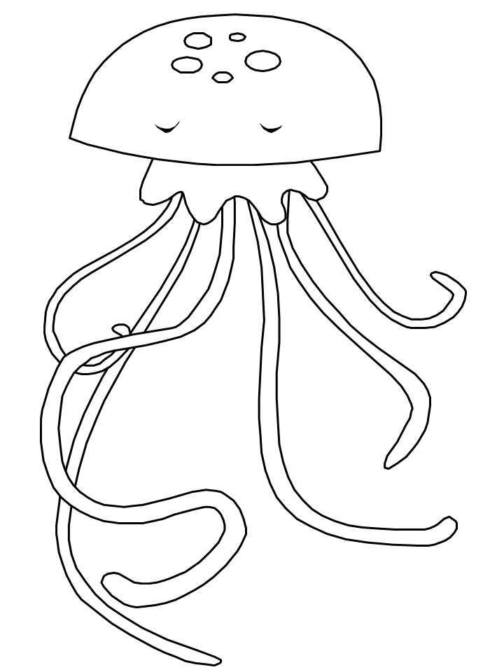Disegno da colorare: Medusa (Animali) #20398 - Pagine da Colorare Stampabili Gratuite