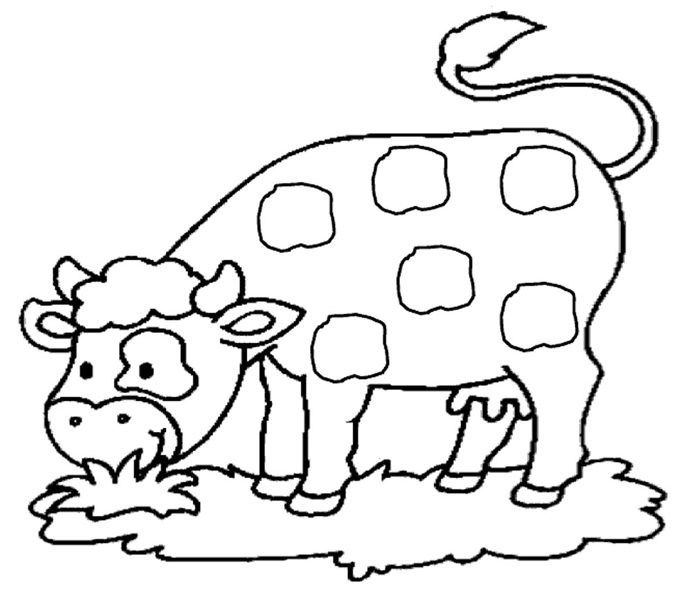 Disegno da colorare: Mucca (Animali) #13193 - Pagine da Colorare Stampabili Gratuite