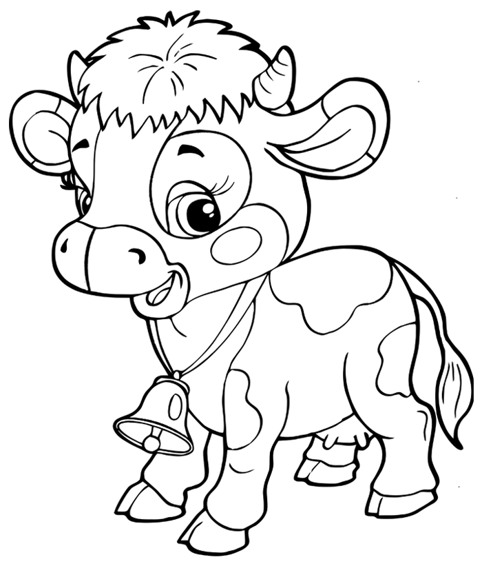 Disegno da colorare: Mucca (Animali) #13199 - Pagine da Colorare Stampabili Gratuite