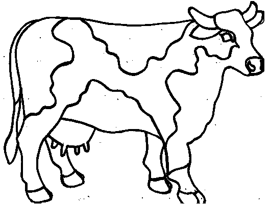 Disegno da colorare: Mucca (Animali) #13208 - Pagine da Colorare Stampabili Gratuite