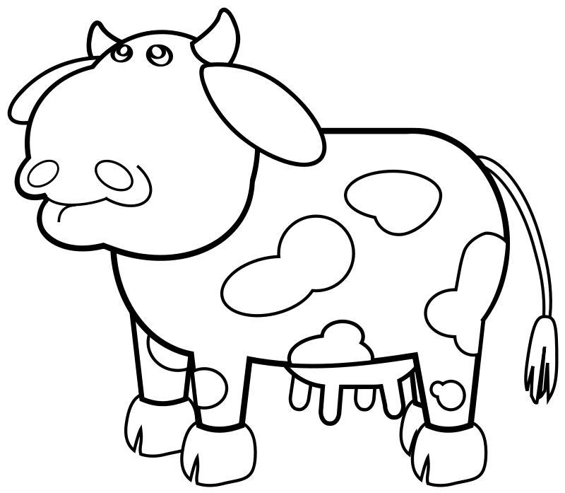 Disegno da colorare: Mucca (Animali) #13212 - Pagine da Colorare Stampabili Gratuite