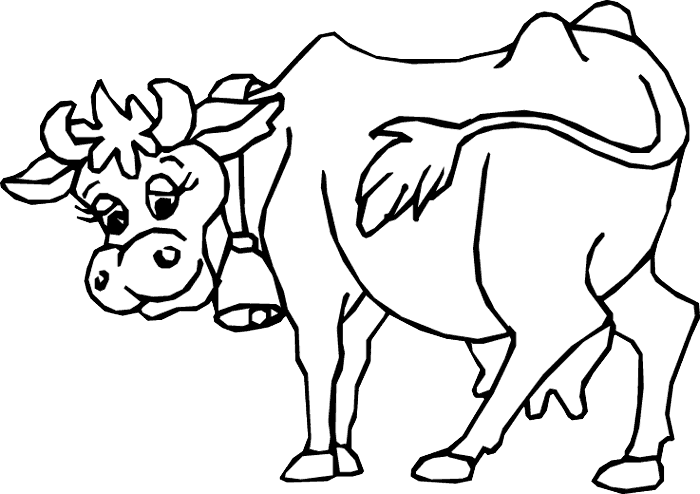 Disegno da colorare: Mucca (Animali) #13215 - Pagine da Colorare Stampabili Gratuite