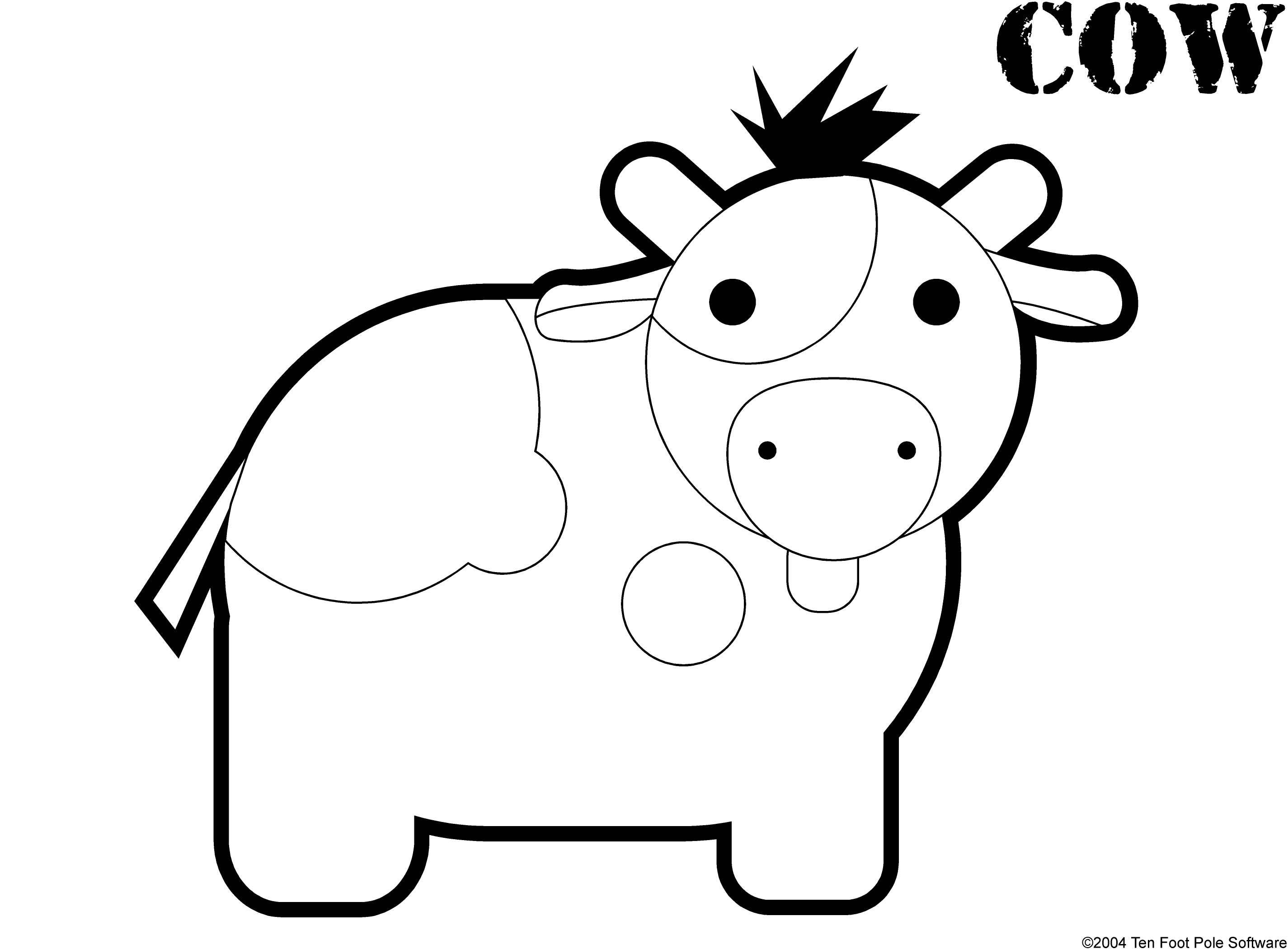 Disegno da colorare: Mucca (Animali) #13218 - Pagine da Colorare Stampabili Gratuite