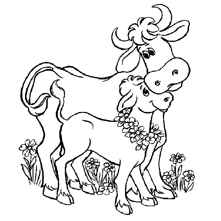 Disegno da colorare: Mucca (Animali) #13221 - Pagine da Colorare Stampabili Gratuite