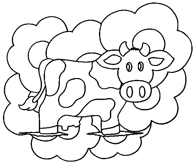 Disegno da colorare: Mucca (Animali) #13238 - Pagine da Colorare Stampabili Gratuite