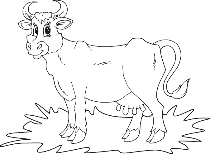 Disegno da colorare: Mucca (Animali) #13239 - Pagine da Colorare Stampabili Gratuite