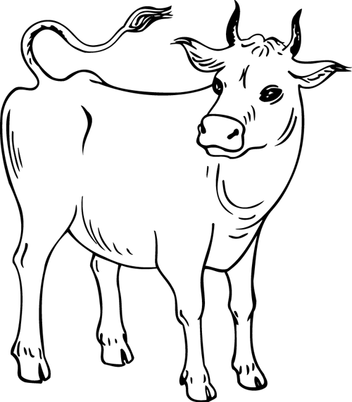 Disegno da colorare: Mucca (Animali) #13248 - Pagine da Colorare Stampabili Gratuite