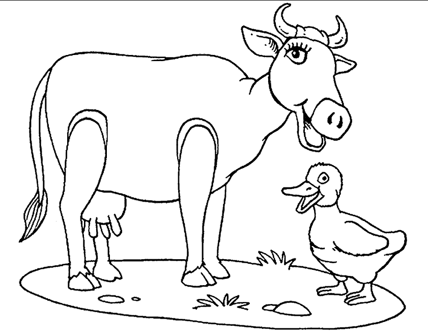 Disegno da colorare: Mucca (Animali) #13258 - Pagine da Colorare Stampabili Gratuite