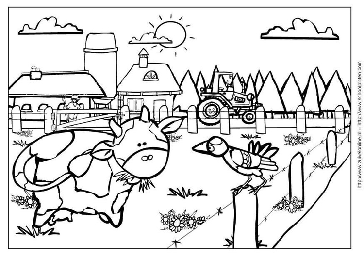 Disegno da colorare: Mucca (Animali) #13262 - Pagine da Colorare Stampabili Gratuite