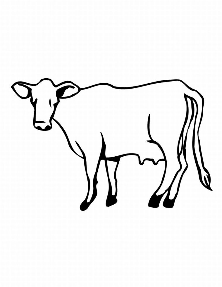 Disegno da colorare: Mucca (Animali) #13274 - Pagine da Colorare Stampabili Gratuite
