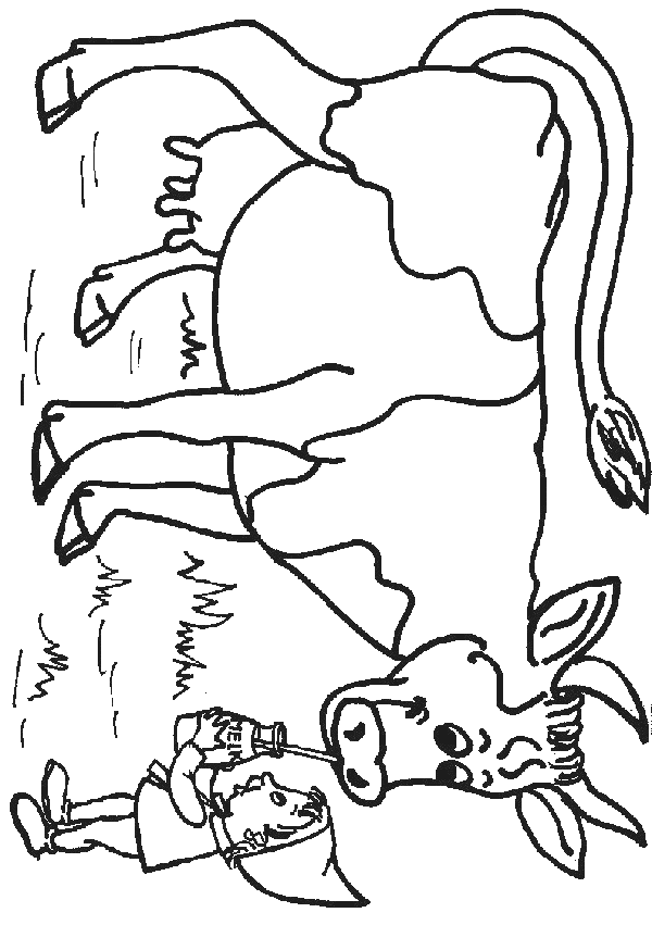 Disegno da colorare: Mucca (Animali) #13281 - Pagine da Colorare Stampabili Gratuite