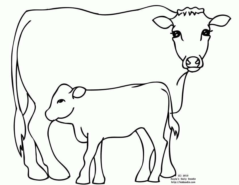 Disegno da colorare: Mucca (Animali) #13282 - Pagine da Colorare Stampabili Gratuite