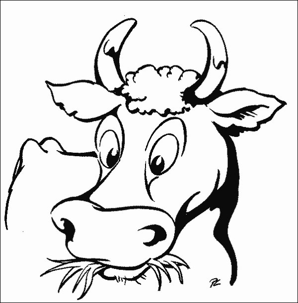Disegno da colorare: Mucca (Animali) #13290 - Pagine da Colorare Stampabili Gratuite