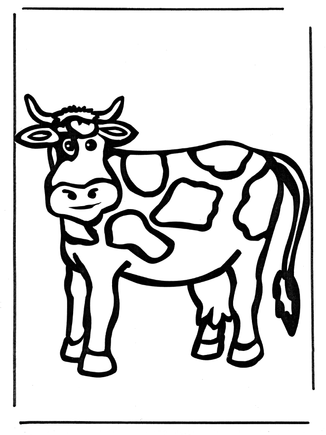 Disegno da colorare: Mucca (Animali) #13321 - Pagine da Colorare Stampabili Gratuite