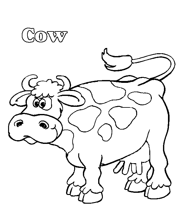 Disegno da colorare: Mucca (Animali) #13344 - Pagine da Colorare Stampabili Gratuite