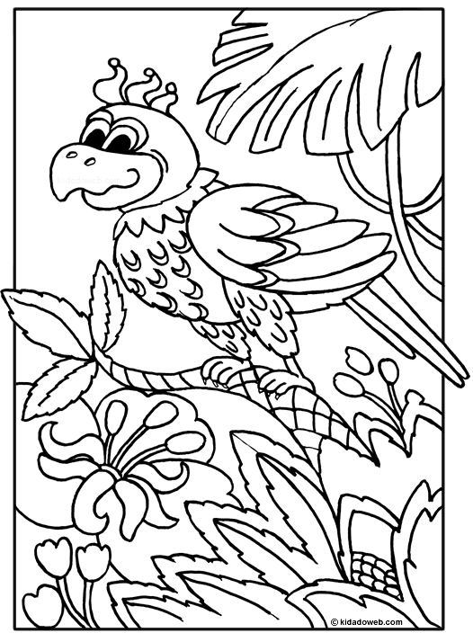 Disegno da colorare: Pappagallo (Animali) #16094 - Pagine da Colorare Stampabili Gratuite