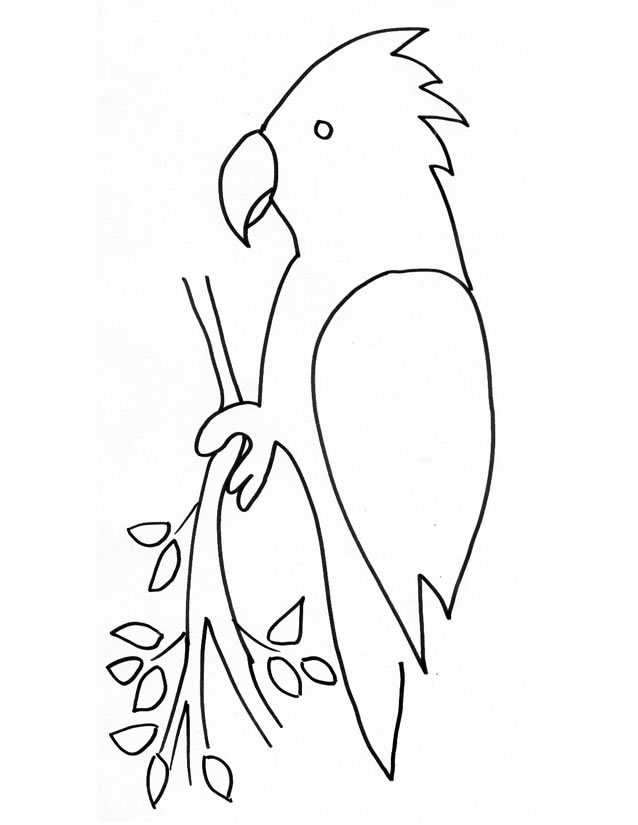 Disegno da colorare: Pappagallo (Animali) #16168 - Pagine da Colorare Stampabili Gratuite