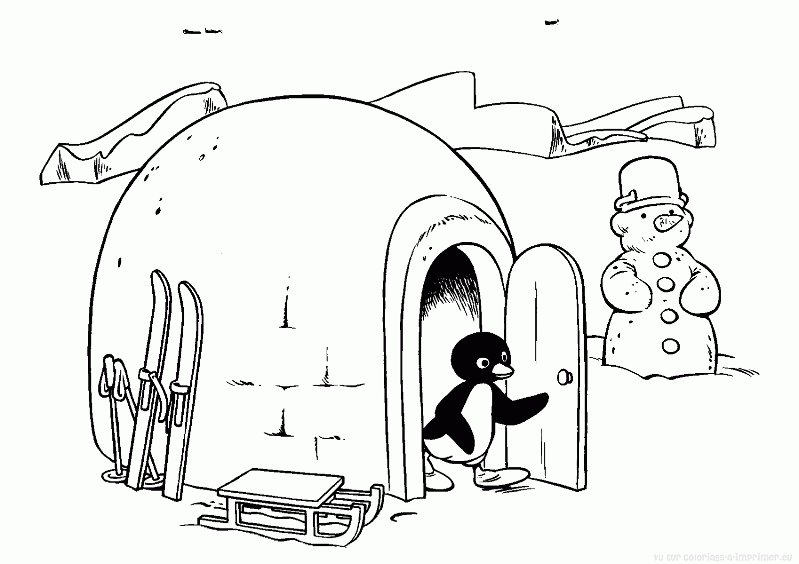 Disegno da colorare: Pinguino (Animali) #16990 - Pagine da Colorare Stampabili Gratuite