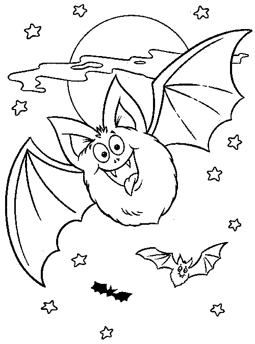 Disegno da colorare: Pipistrello (Animali) #1993 - Pagine da Colorare Stampabili Gratuite