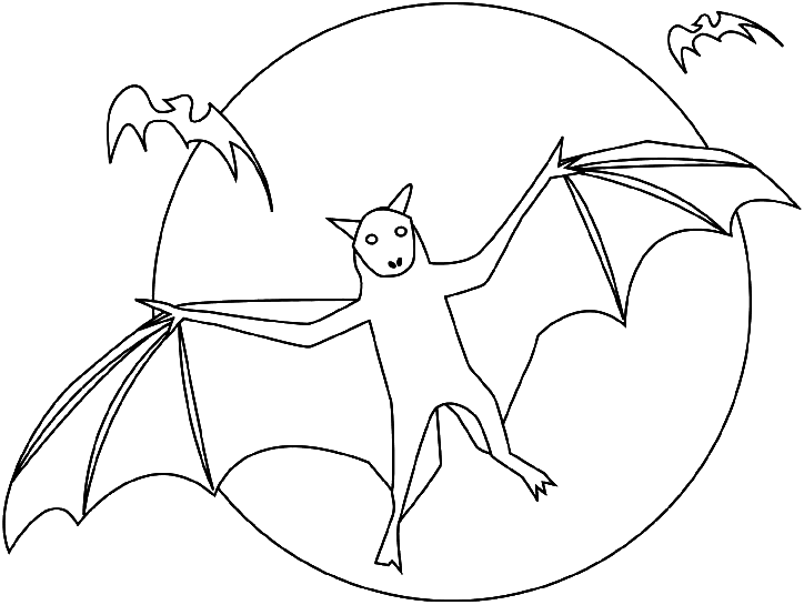 Disegno da colorare: Pipistrello (Animali) #2063 - Pagine da Colorare Stampabili Gratuite