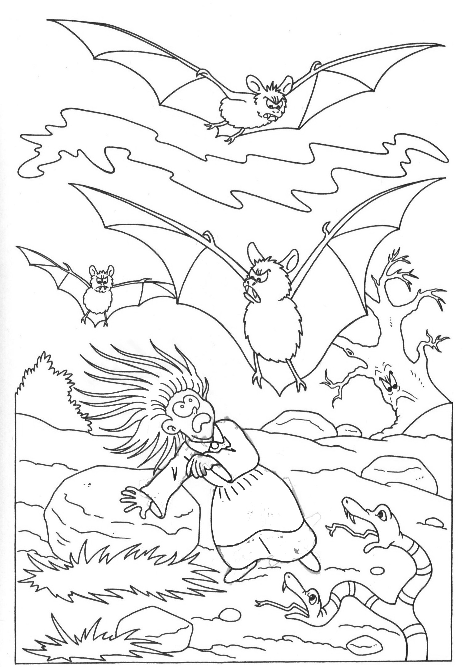 Disegno da colorare: Pipistrello (Animali) #2077 - Pagine da Colorare Stampabili Gratuite