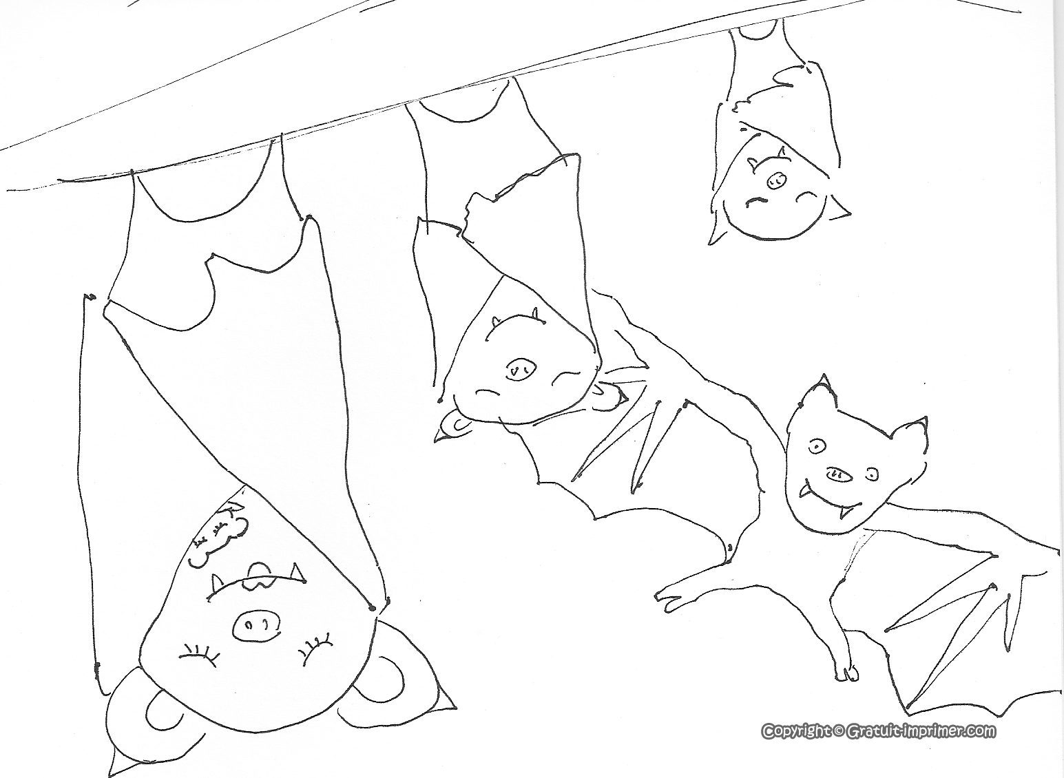 Disegno da colorare: Pipistrello (Animali) #2095 - Pagine da Colorare Stampabili Gratuite