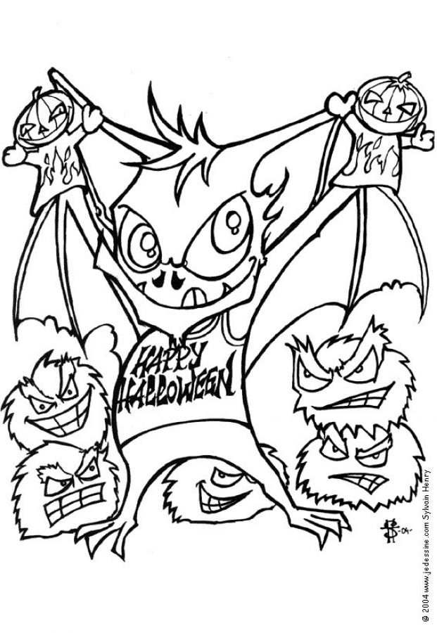 Disegno da colorare: Pipistrello (Animali) #2116 - Pagine da Colorare Stampabili Gratuite
