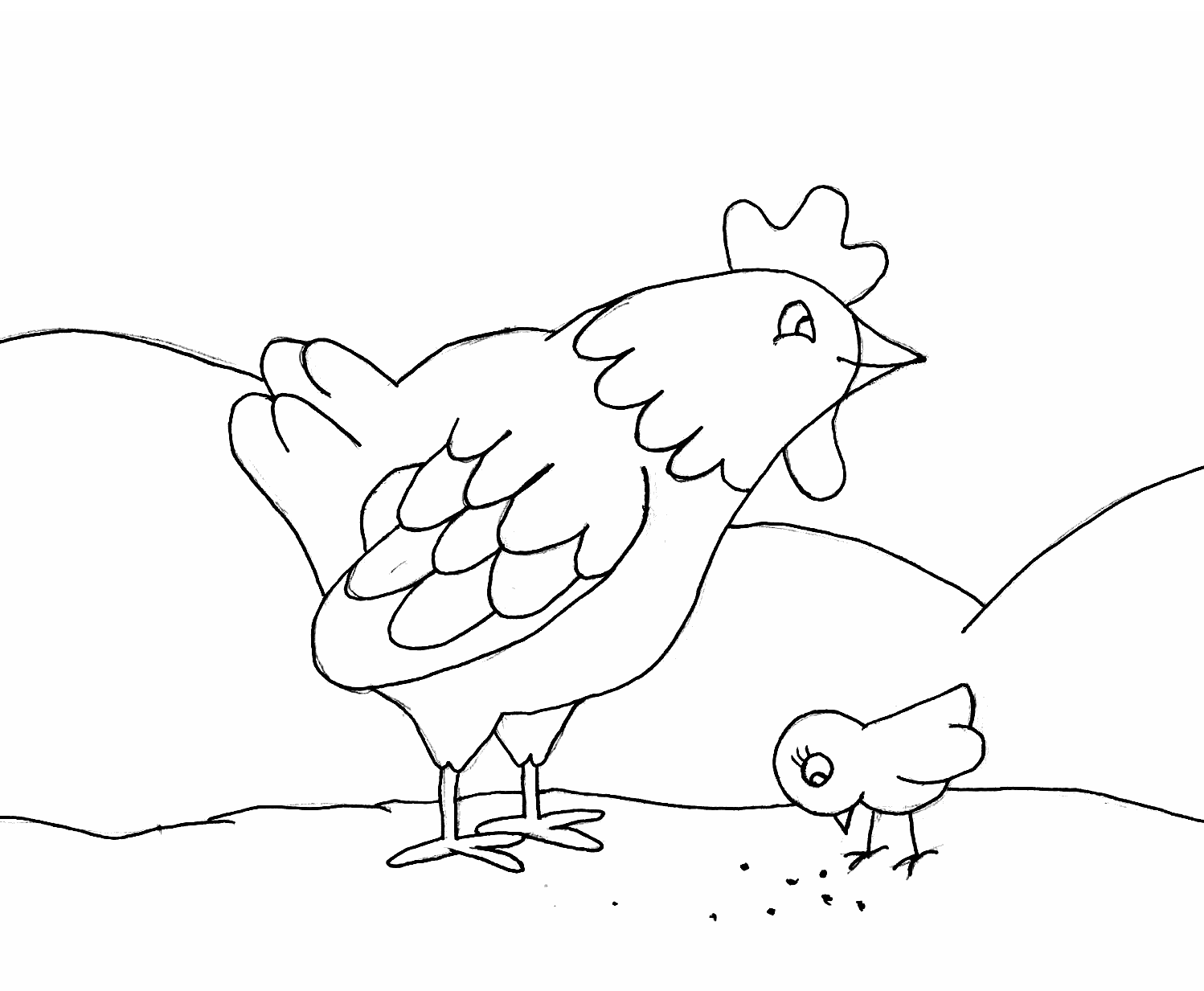 Disegno da colorare: Pollo (Animali) #17222 - Pagine da Colorare Stampabili Gratuite