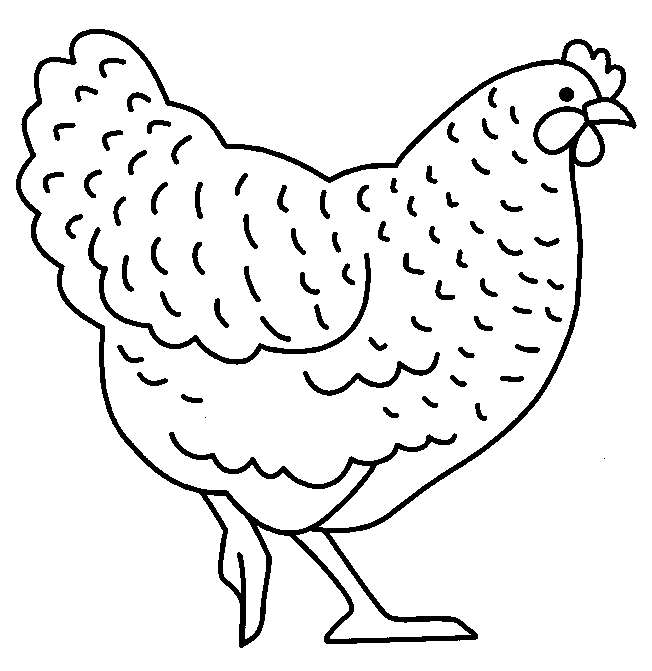 Disegno da colorare: Pollo (Animali) #17224 - Pagine da Colorare Stampabili Gratuite