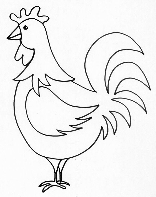 Disegno da colorare: Pollo (Animali) #17236 - Pagine da Colorare Stampabili Gratuite