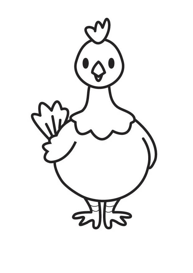 Disegno da colorare: Pollo (Animali) #17253 - Pagine da Colorare Stampabili Gratuite