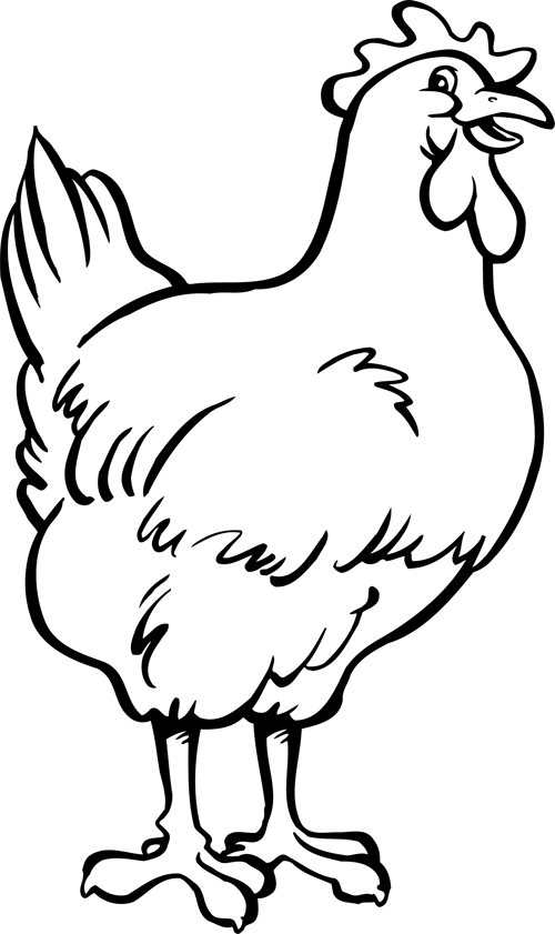 Disegno da colorare: Pollo (Animali) #17262 - Pagine da Colorare Stampabili Gratuite