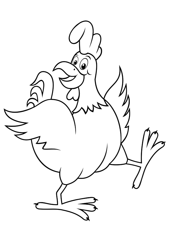 Disegno da colorare: Pollo (Animali) #17264 - Pagine da Colorare Stampabili Gratuite