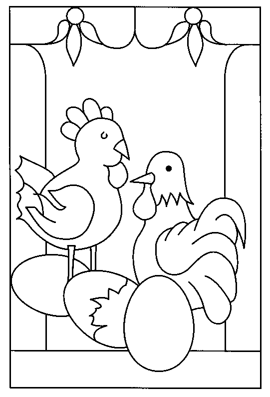 Disegno da colorare: Pollo (Animali) #17270 - Pagine da Colorare Stampabili Gratuite