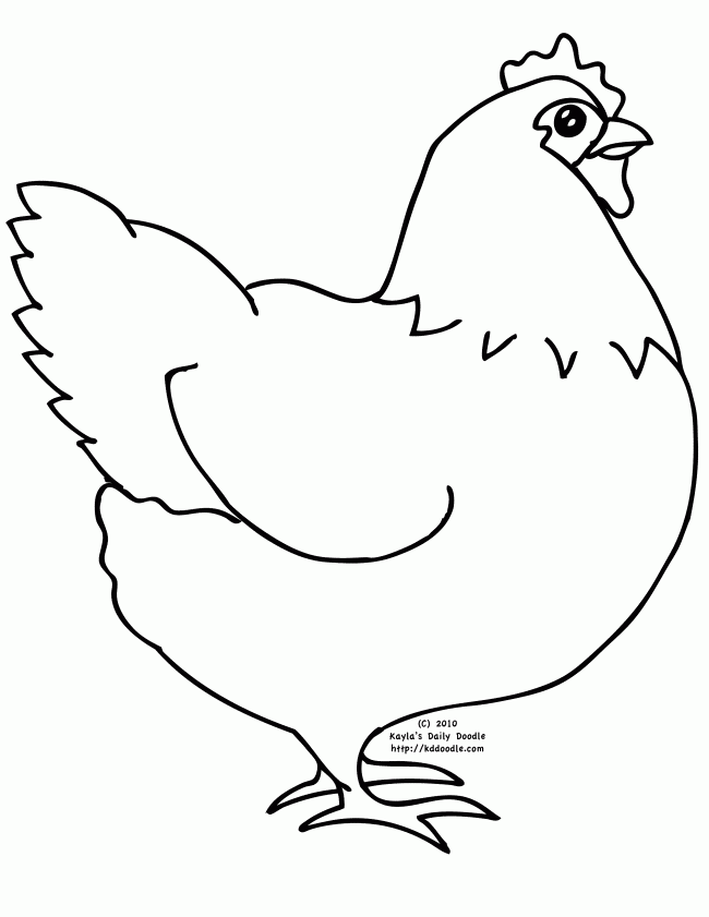Disegno da colorare: Pollo (Animali) #17288 - Pagine da Colorare Stampabili Gratuite