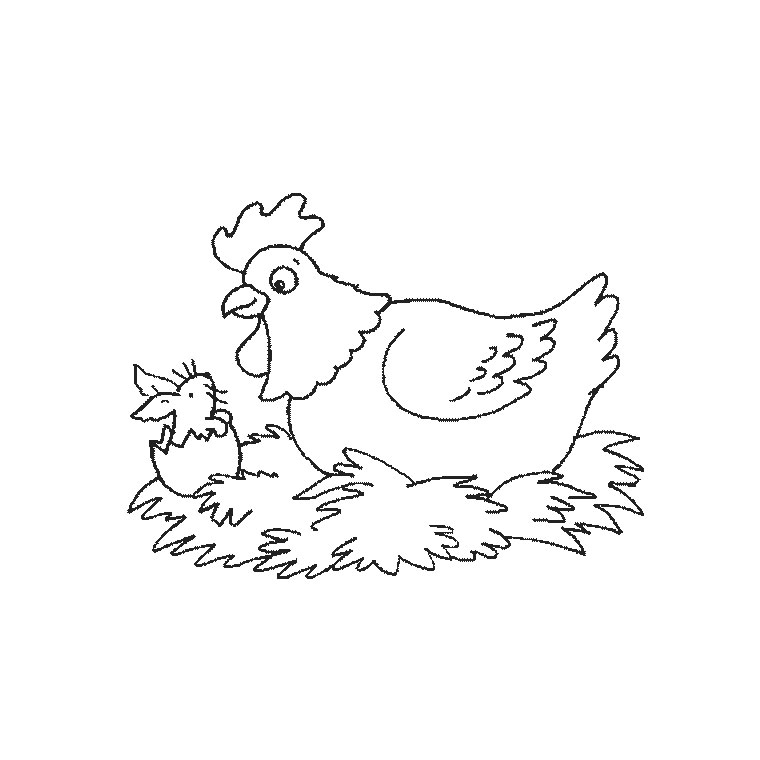Disegno da colorare: Pollo (Animali) #17295 - Pagine da Colorare Stampabili Gratuite