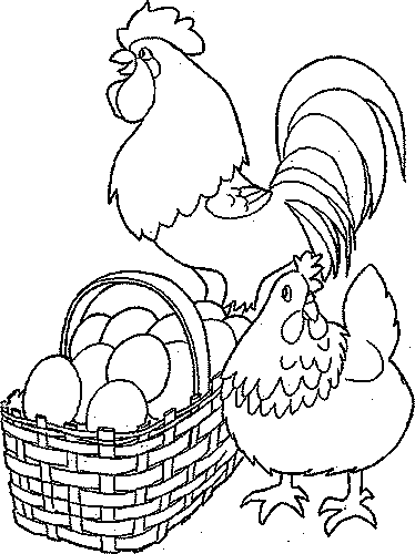 Disegno da colorare: Pollo (Animali) #17300 - Pagine da Colorare Stampabili Gratuite