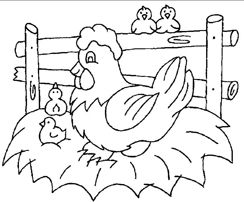 Disegno da colorare: Pollo (Animali) #17325 - Pagine da Colorare Stampabili Gratuite