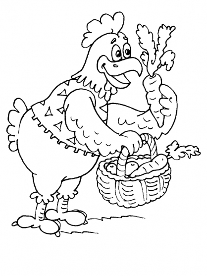 Disegno da colorare: Pollo (Animali) #17346 - Pagine da Colorare Stampabili Gratuite