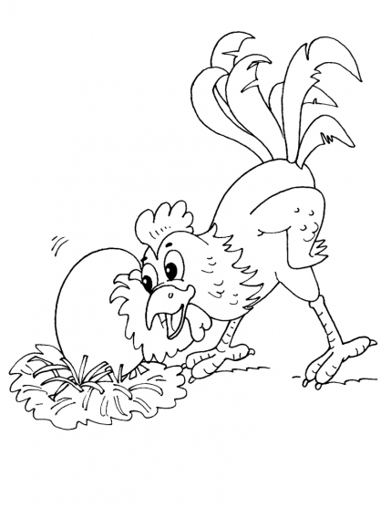 Disegno da colorare: Pollo (Animali) #17353 - Pagine da Colorare Stampabili Gratuite