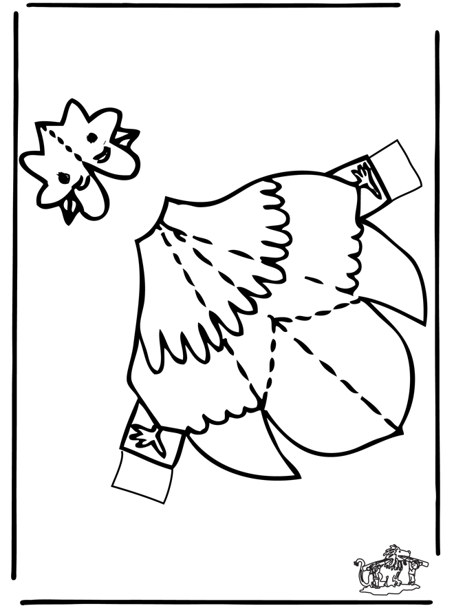 Disegno da colorare: Pollo (Animali) #17410 - Pagine da Colorare Stampabili Gratuite